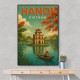 Hanoi Travel Poster 1 Wall Art