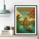 Hanoi Travel Poster 1 Wall Art