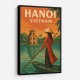 Hanoi Travel Poster Wall Art