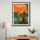 Hanoi Travel Poster Wall Art