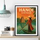 Hanoi Travel Poster Wall Art