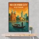 Ho Chi Minh City Travel Poster 1 Wall Art
