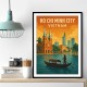 Ho Chi Minh City Travel Poster 1 Wall Art