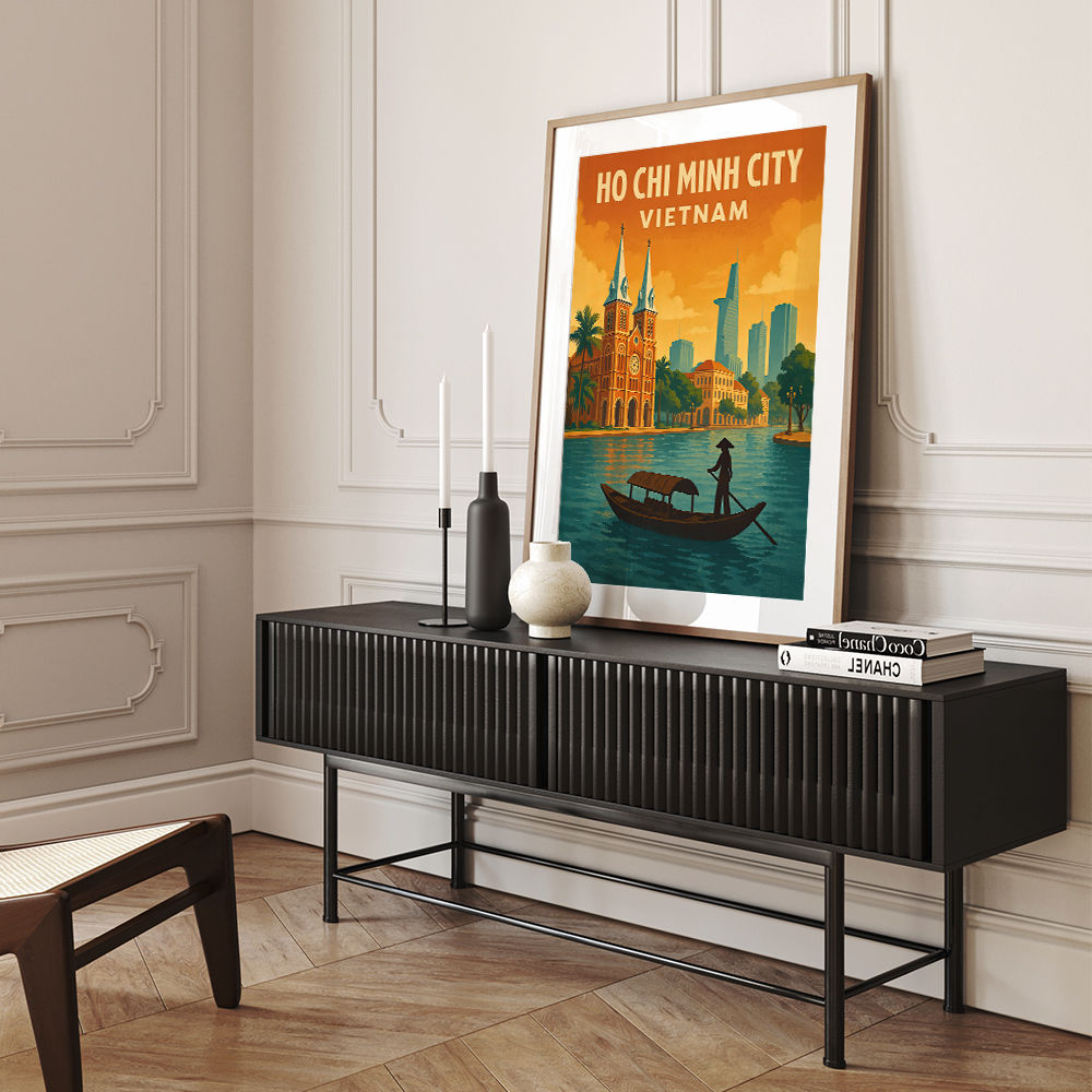 Ho Chi Minh City Travel Poster 1 Wall Art