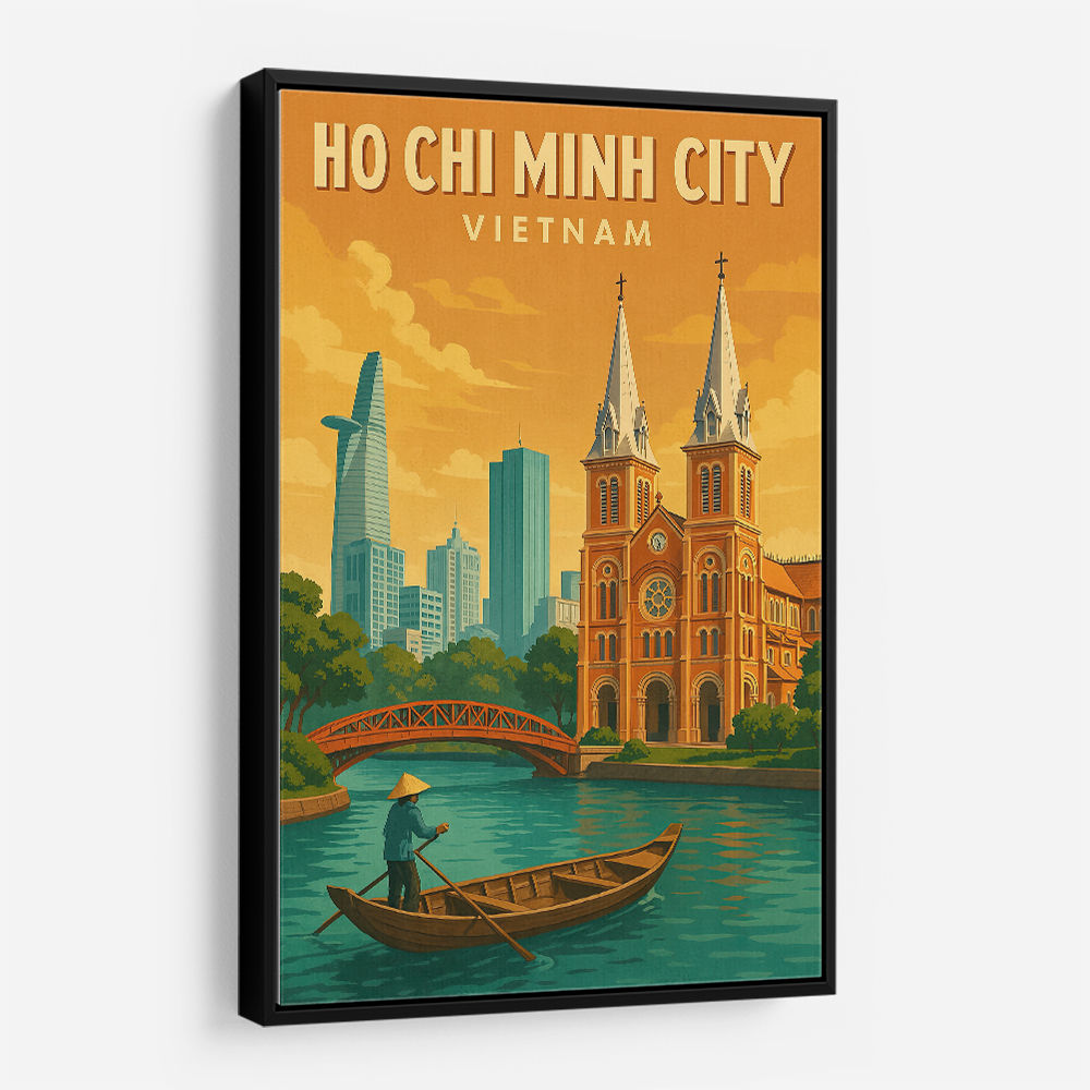 Ho Chi Minh City Travel Poster Wall Art
