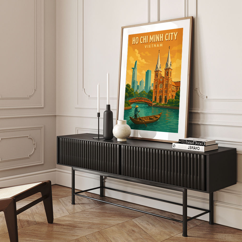 Ho Chi Minh City Travel Poster Wall Art