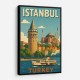 Istanbul Turkey Travel Poster 1 Wall Art