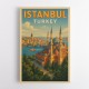 Istanbul Turkey Travel Poster Wall Art