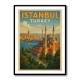 Istanbul Turkey Travel Poster Wall Art