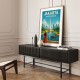 Jakarta Indonesia Travel Poster Wall Art