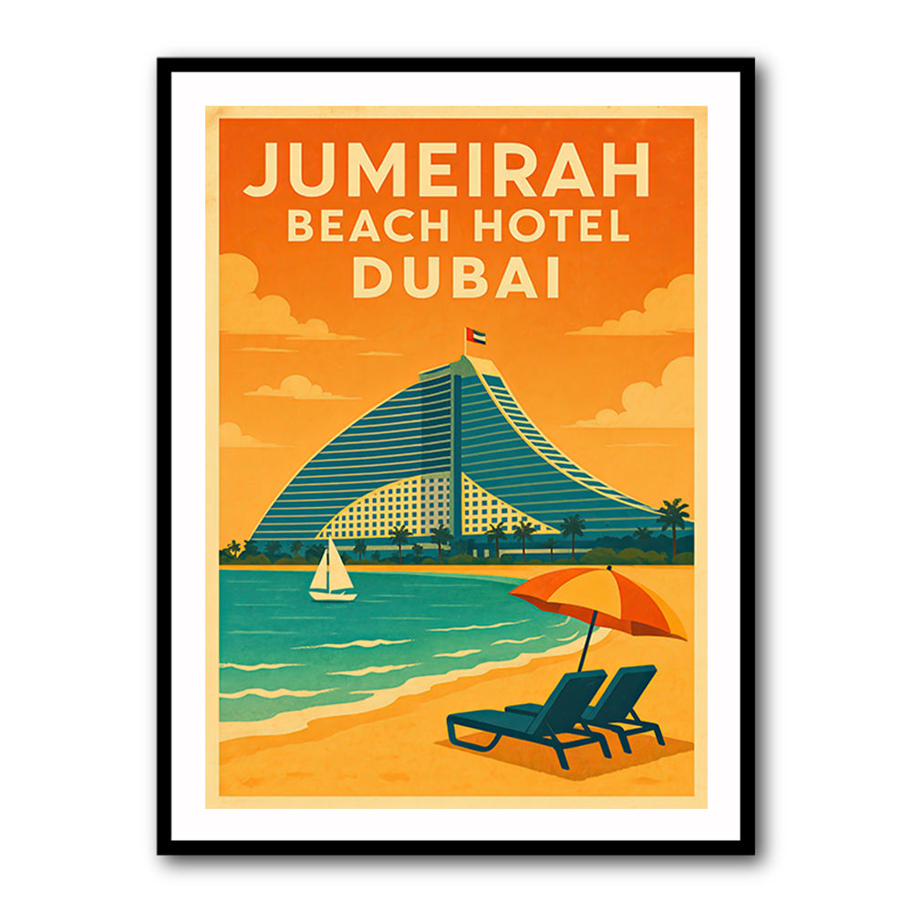 Jumeirah Beach Hotel Poster 1 Wall Art