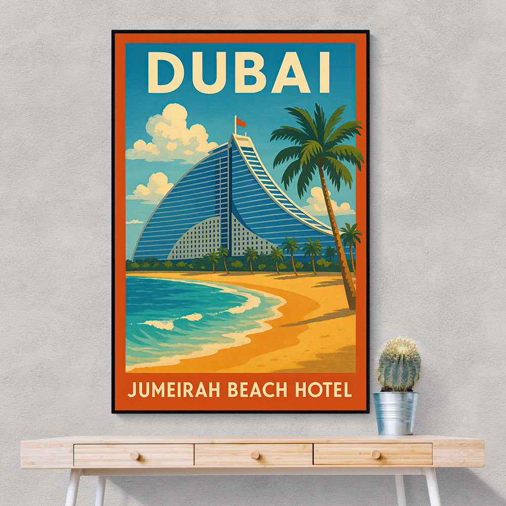 Jumeirah Beach Hotel Poster Wall Art