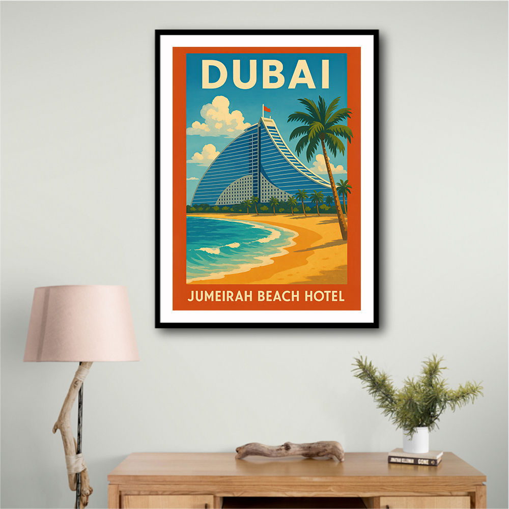 Jumeirah Beach Hotel Poster Wall Art