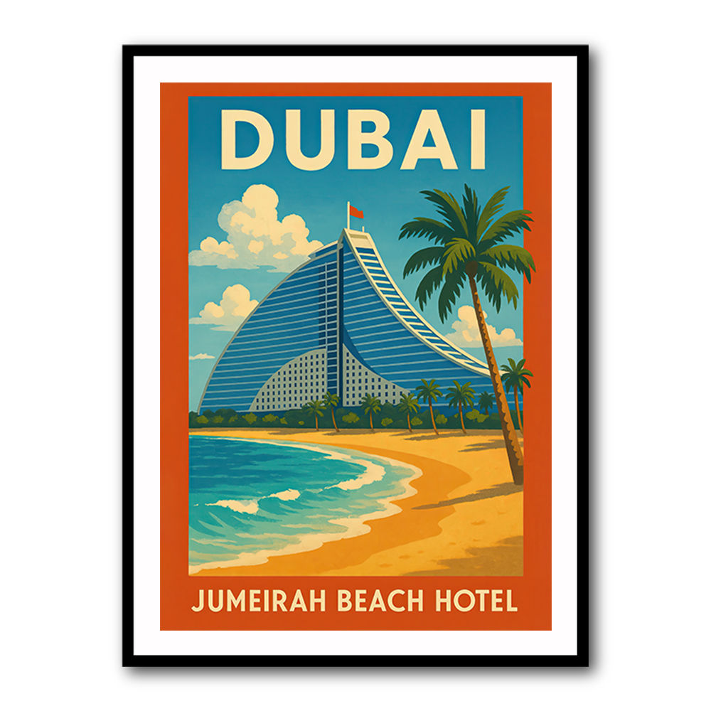 Jumeirah Beach Hotel Poster Wall Art