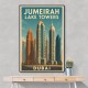 Jumeirah Lake Towers Poster 1 Wall Art