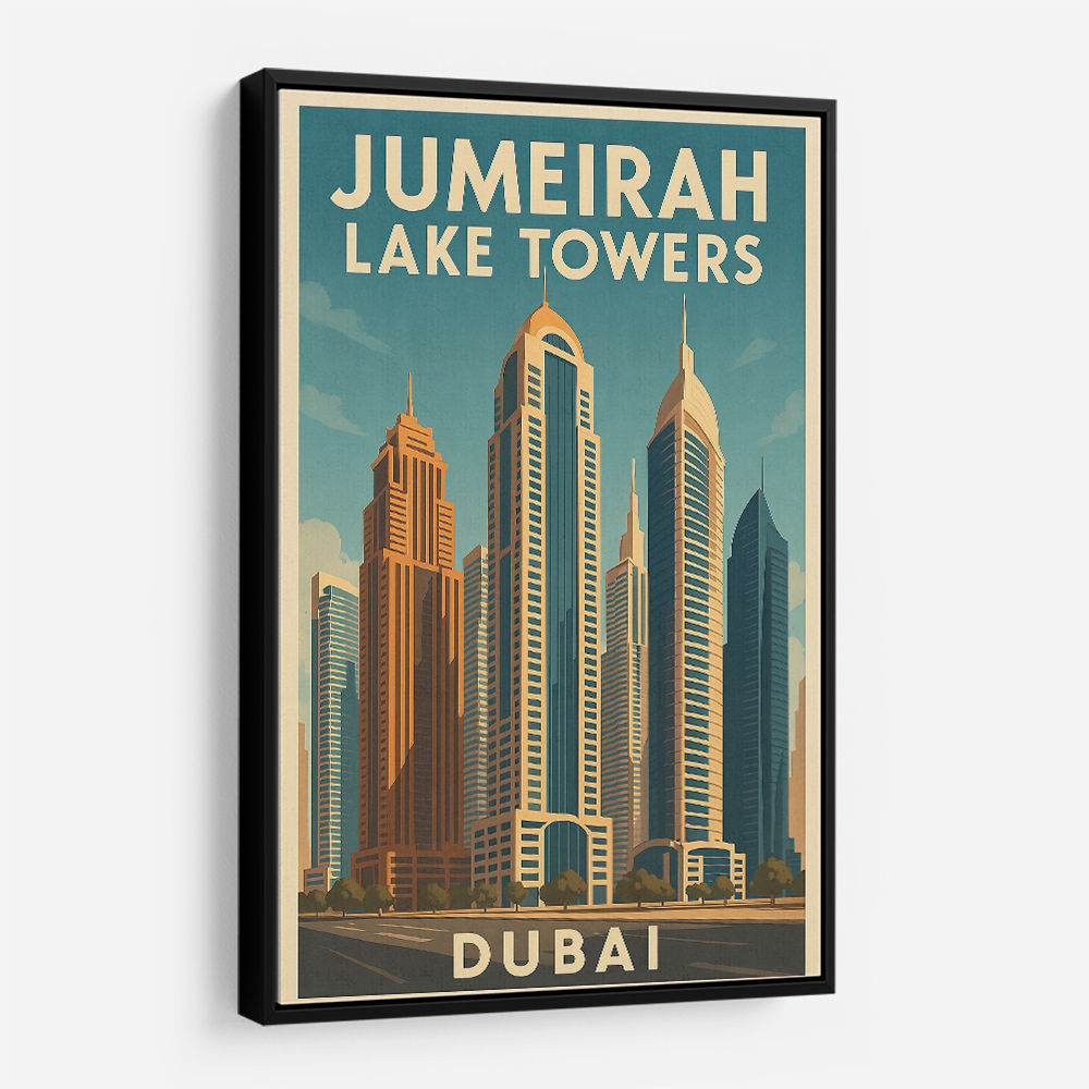 Jumeirah Lake Towers Poster 1 Wall Art