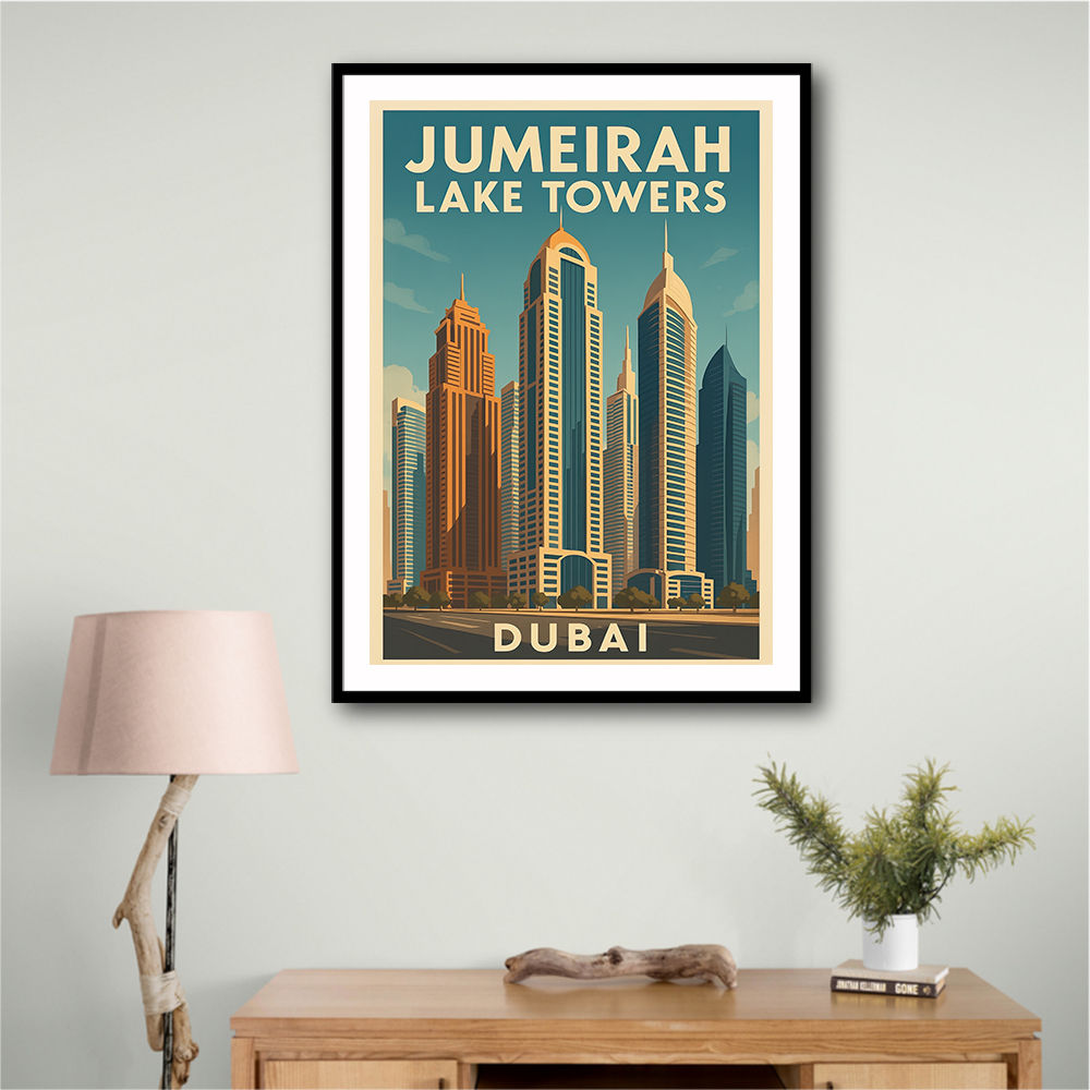 Jumeirah Lake Towers Poster 1 Wall Art