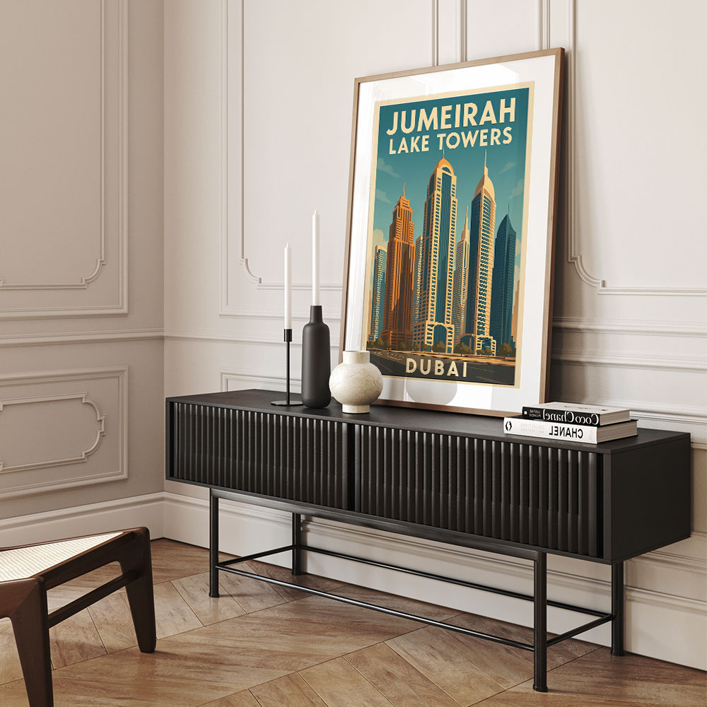 Jumeirah Lake Towers Poster 1 Wall Art