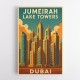 Jumeirah Lake Towers Poster Wall Art
