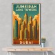 Jumeirah Lake Towers Poster Wall Art