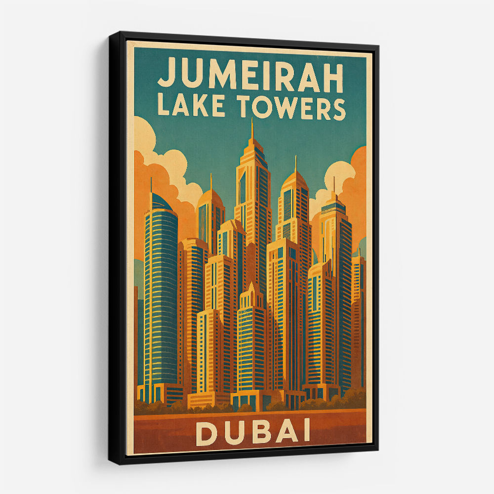 Jumeirah Lake Towers Poster Wall Art