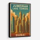 Jumeirah Lake Towers Poster Wall Art