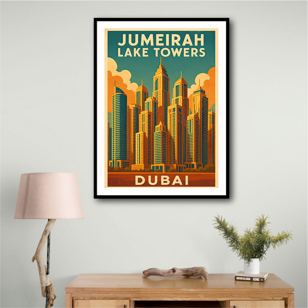 Jumeirah Lake Towers Poster Wall Art