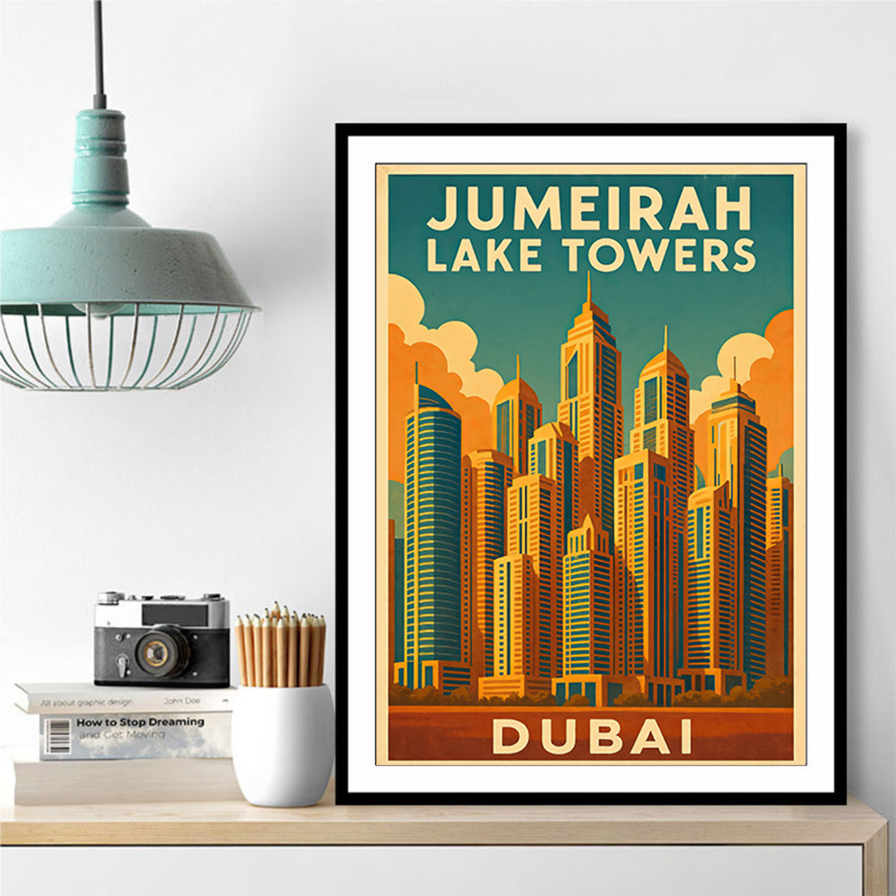 Jumeirah Lake Towers Poster Wall Art