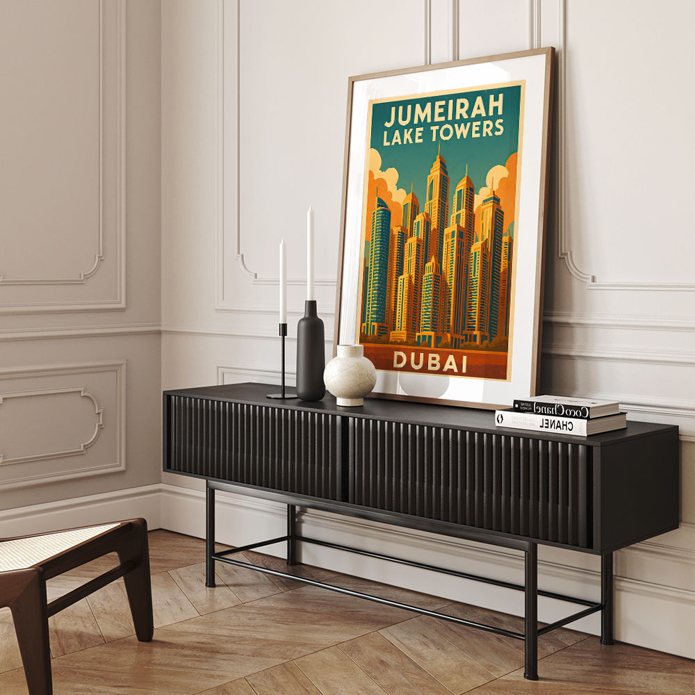 Jumeirah Lake Towers Poster Wall Art