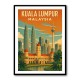 Kuala Lumpur Travel Poster 1 Wall Art