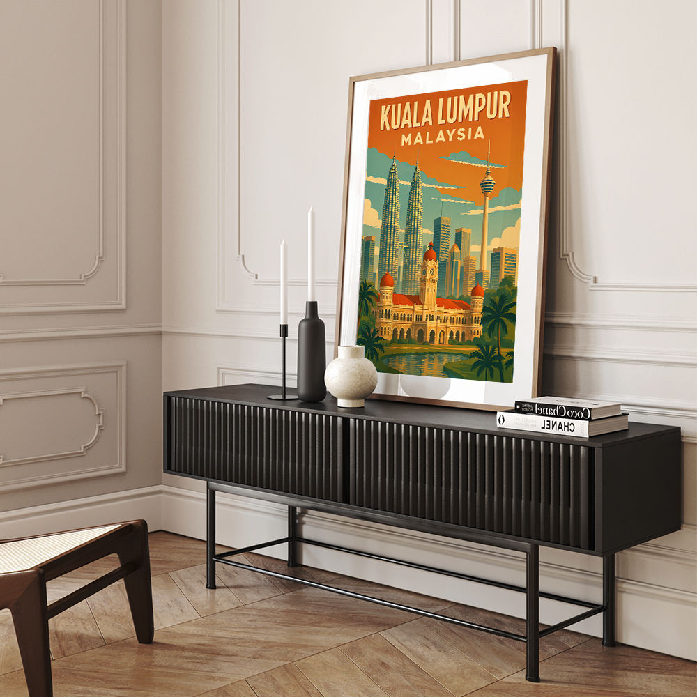Kuala Lumpur Travel Poster 1 Wall Art
