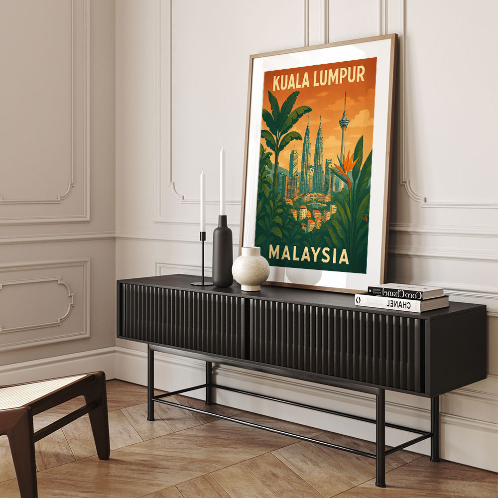 Kuala Lumpur Travel Poster Wall Art