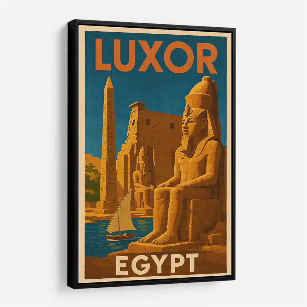 Luxor Egypt Travel Poster 1 Wall Art