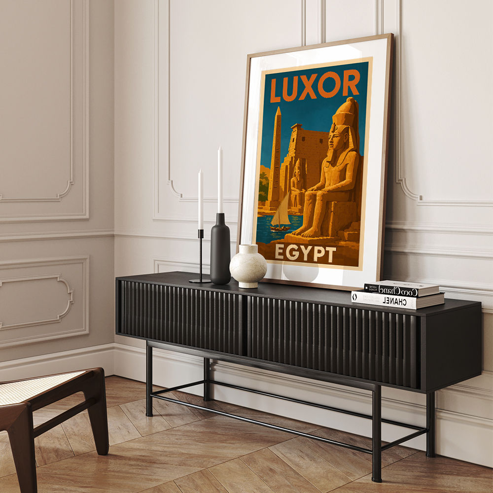 Luxor Egypt Travel Poster 1 Wall Art