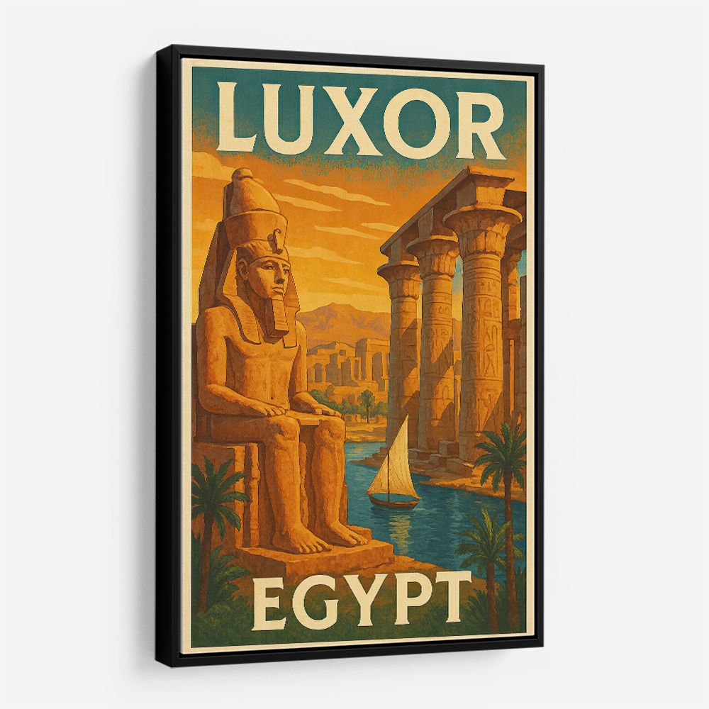 Luxor Egypt Travel Poster Wall Art