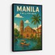 Manila Philippines Travel Poster 1 Wall Art