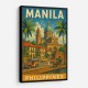 Manila Philippines Travel Poster Wall Art
