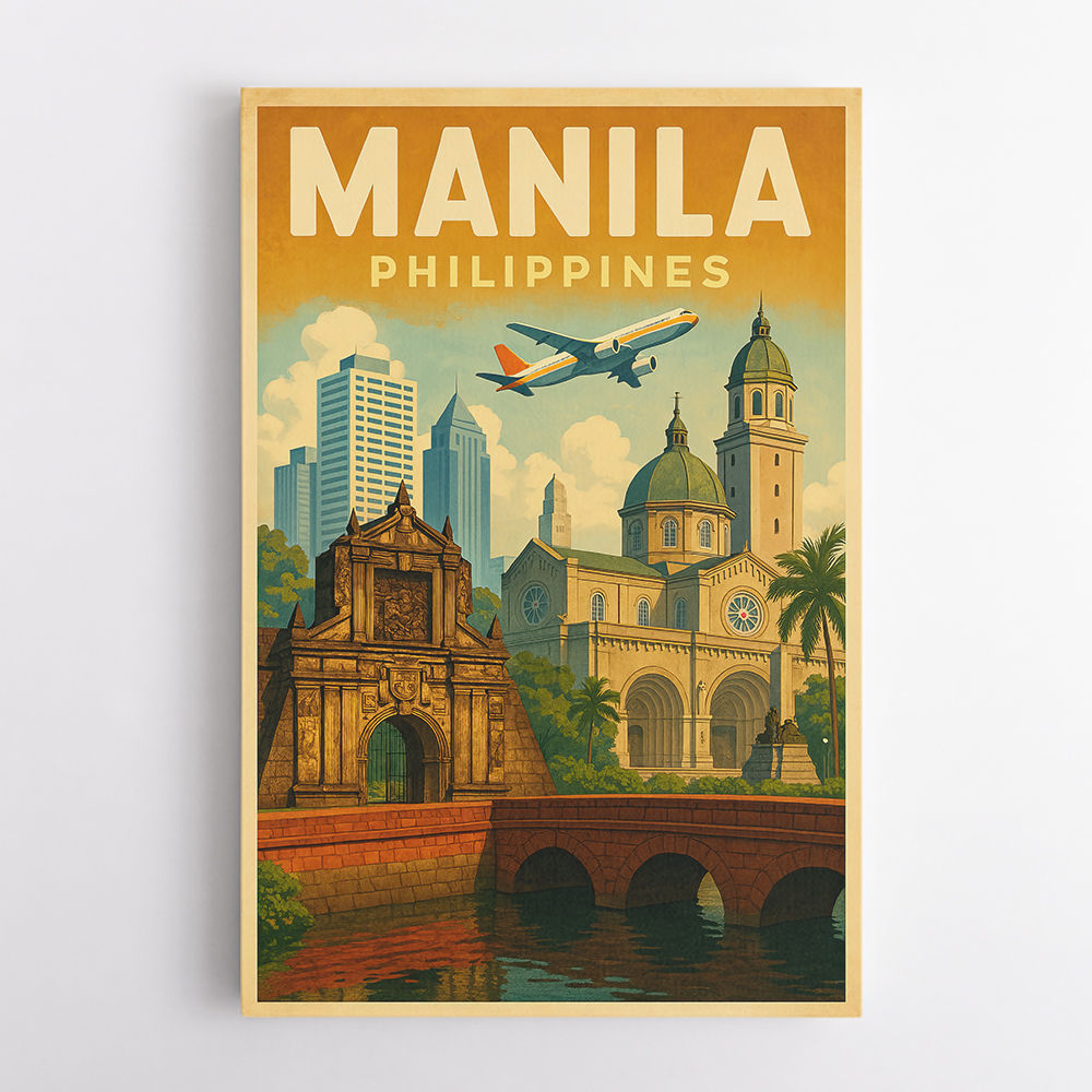 Manila Travel Poster 1 Wall Art