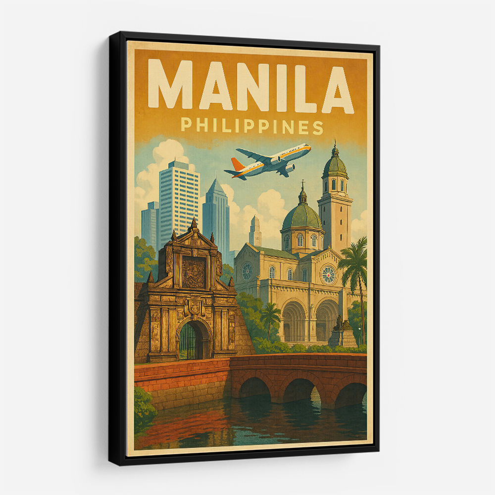 Manila Travel Poster 1 Wall Art