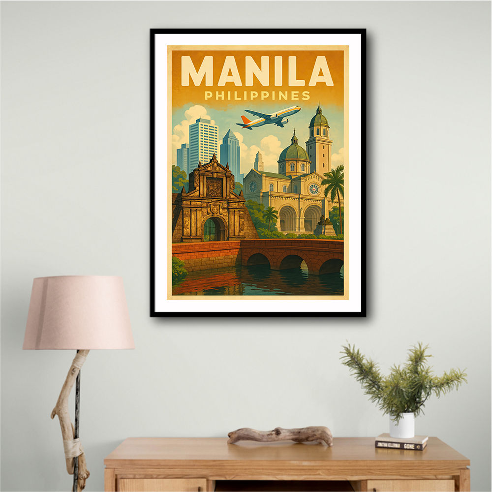 Manila Travel Poster 1 Wall Art