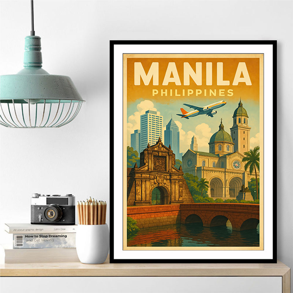 Manila Travel Poster 1 Wall Art