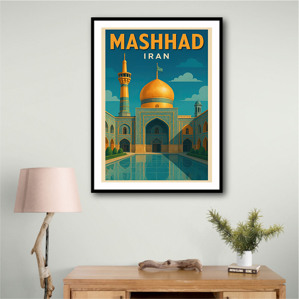 Mashhad Iran Travel Poster 1 Wall Art