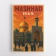 Mashhad Iran Travel Poster Wall Art