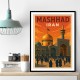 Mashhad Iran Travel Poster Wall Art