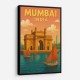 Mumbai India Travel Poster 1 Wall Art