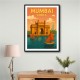 Mumbai India Travel Poster 1 Wall Art