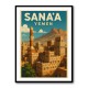 Sanaa Yemen Travel Poster 1 Wall Art