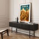 Sanaa Yemen Travel Poster Wall Art