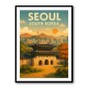 Seoul South Korea Travel Poster Wall Art