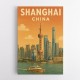 Shanghai Travel Poster 1 Wall Art